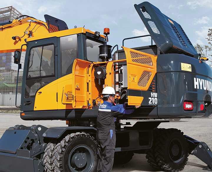 Hyundai HW210 - Wheeled Excavators