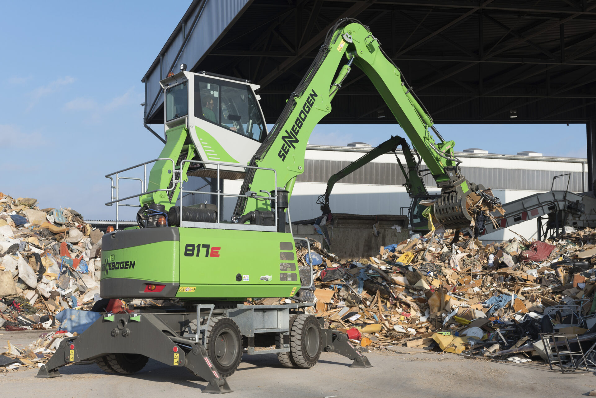 Sennebogen 817E Case Study at Wheeldons Waste Management, Bury