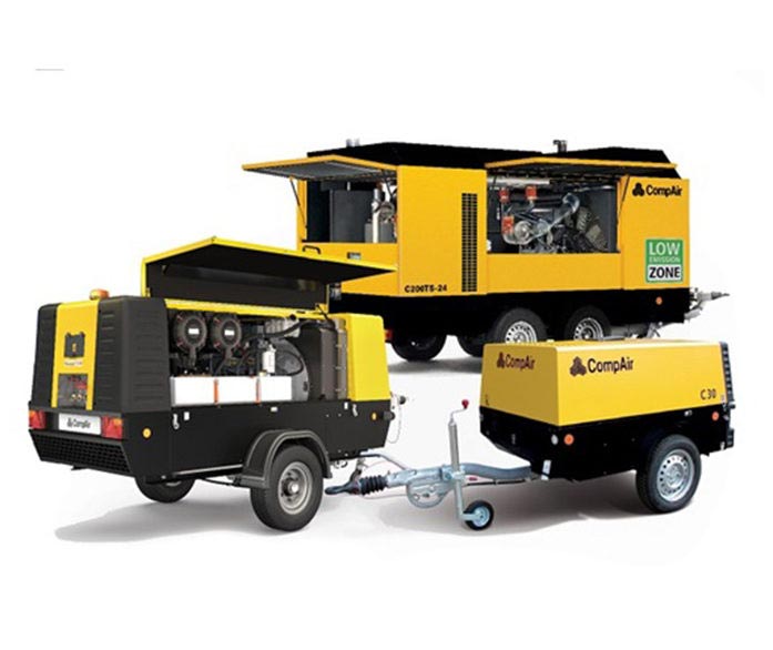 CompAir Heavy Duty Portable Compressor - Mobile Compressors