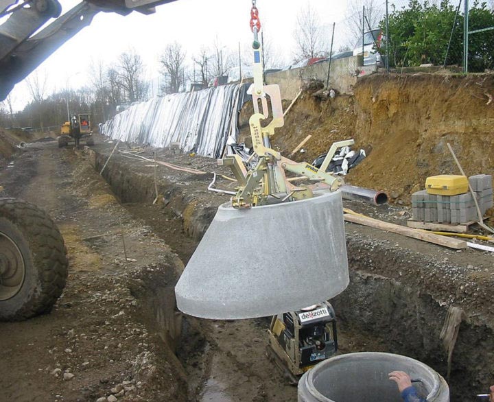 Probst Manhole and Cone Installation Clamps - Handling & Laying